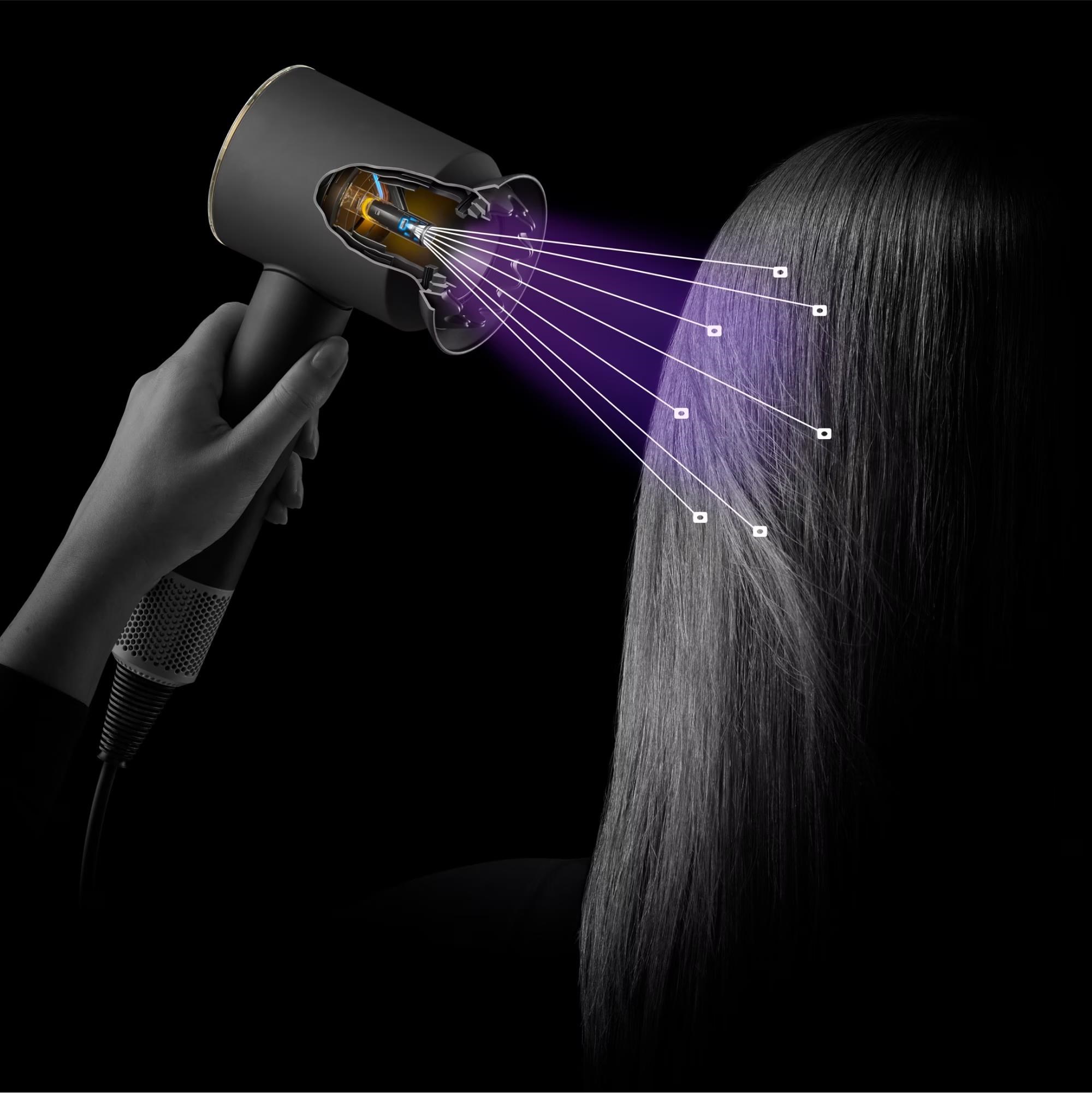 Dyson Supersonic Nural HD16 fén na vlasy, 1600 W, difuzér, 4 teploty, 3 rychlosti, Jasper/Plum5 