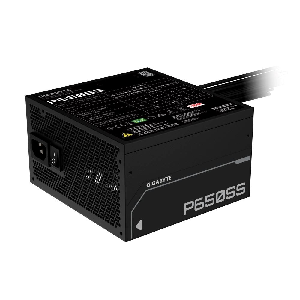 GIGABYTE zdroj P650SS,  650W,  80+ Silver,  120mm,  ATX 3.0,  černá6 