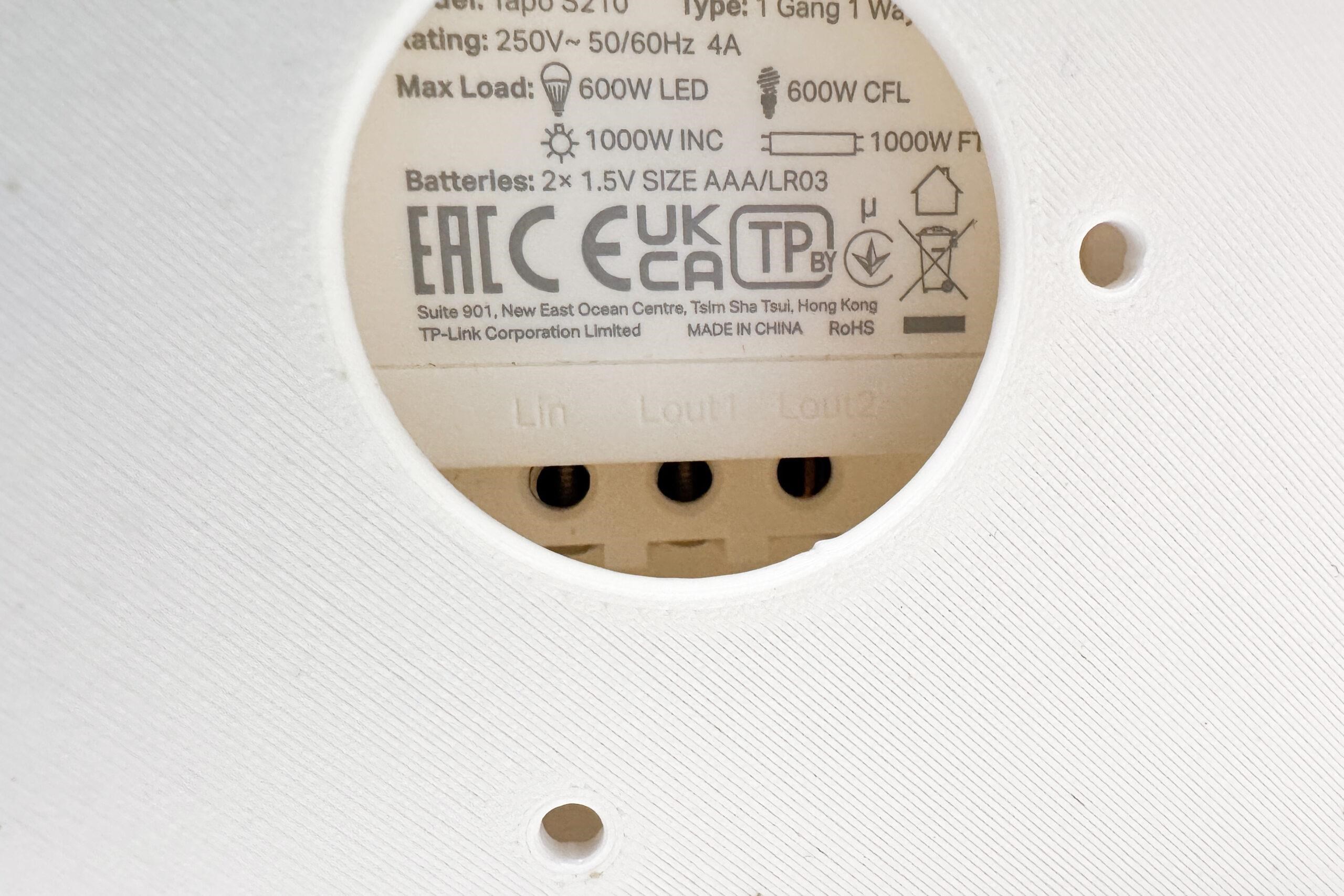 TP-Link D-EAPWALL2-C,  držák box pro upevnění na zeď EAP115-Wall,  EAP230-Wall,  EAP650-Wall,  Tapo S210,  Tapo S220,  bílý9 