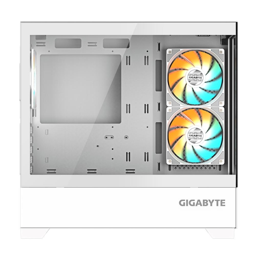 GIGABYTE case GB-C201PI,  Mid tower,  2xUSB 3.0,  3x 120mm ARGB Fan,  bílá3 