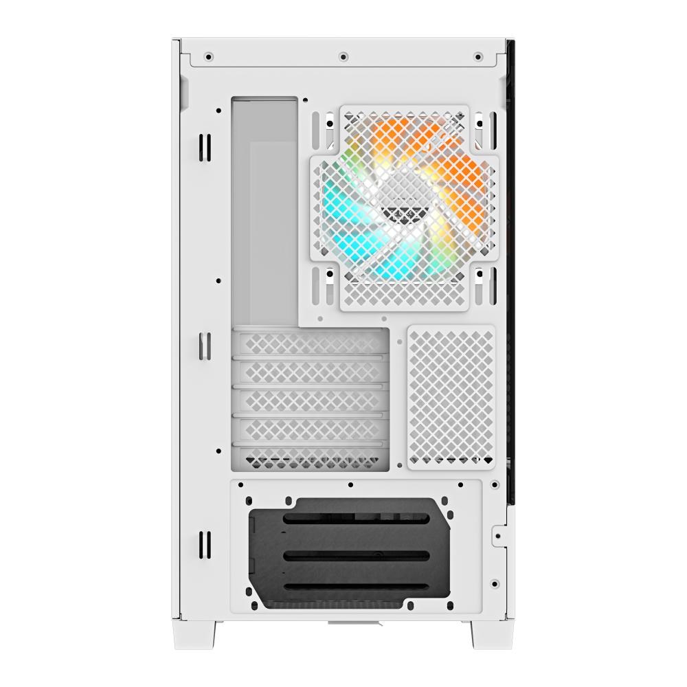 GIGABYTE case GB-C201PI,  Mid tower,  2xUSB 3.0,  3x 120mm ARGB Fan,  bílá4 
