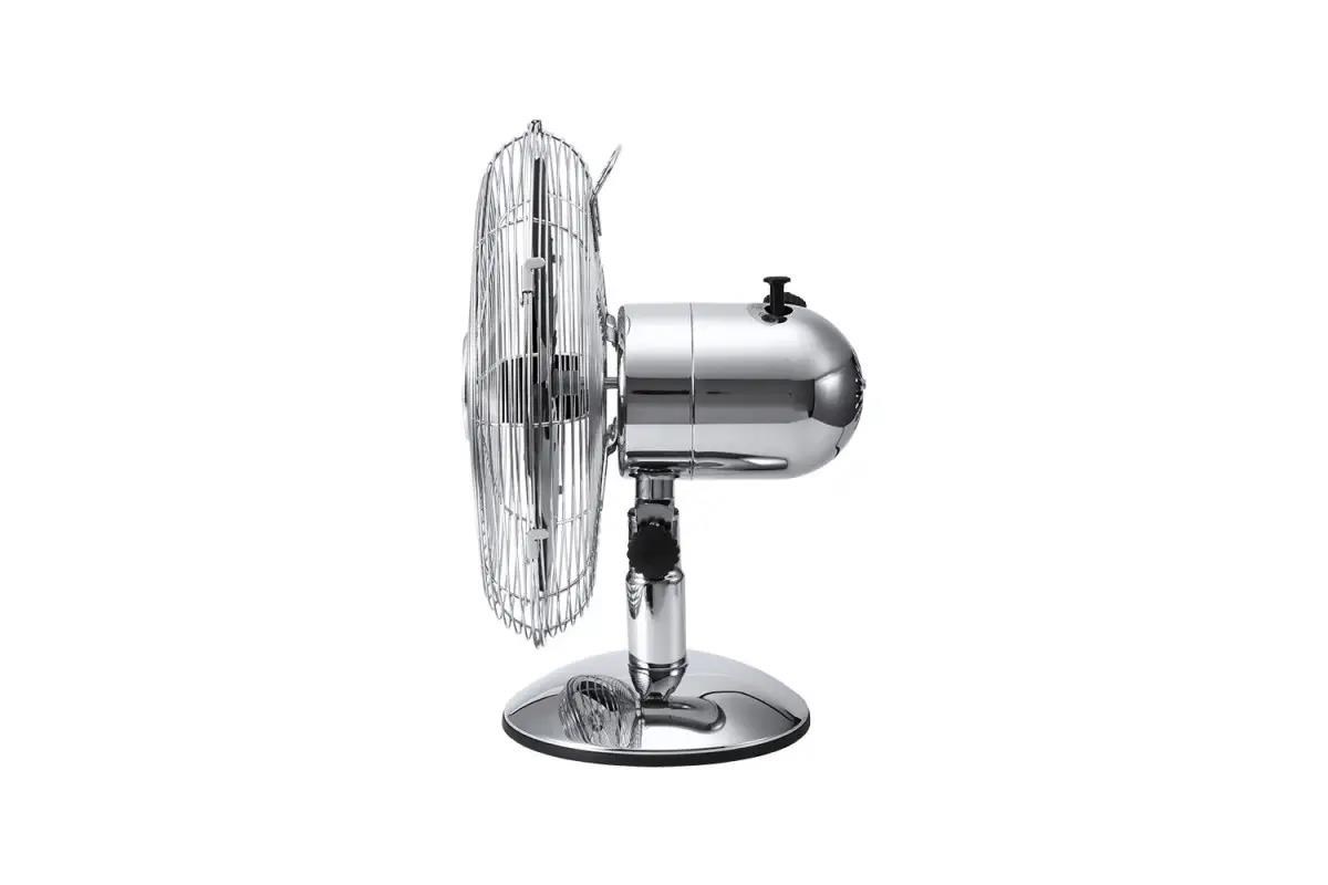 Orava SF-100 X stolní oscilující ventilátor, 3 stupně rychlosti, oscilace doprava a doleva, stříbrná2 