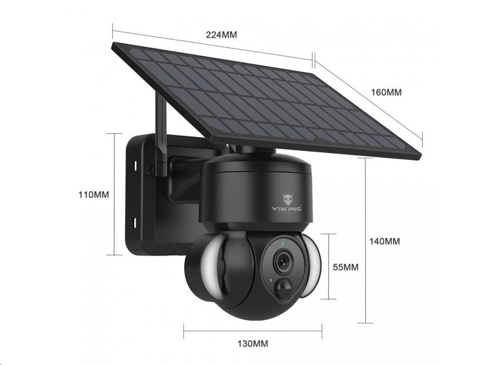 BAZAR - Viking solární HD kamera HDs01 4G - Poškozený obal (Komplet)1 