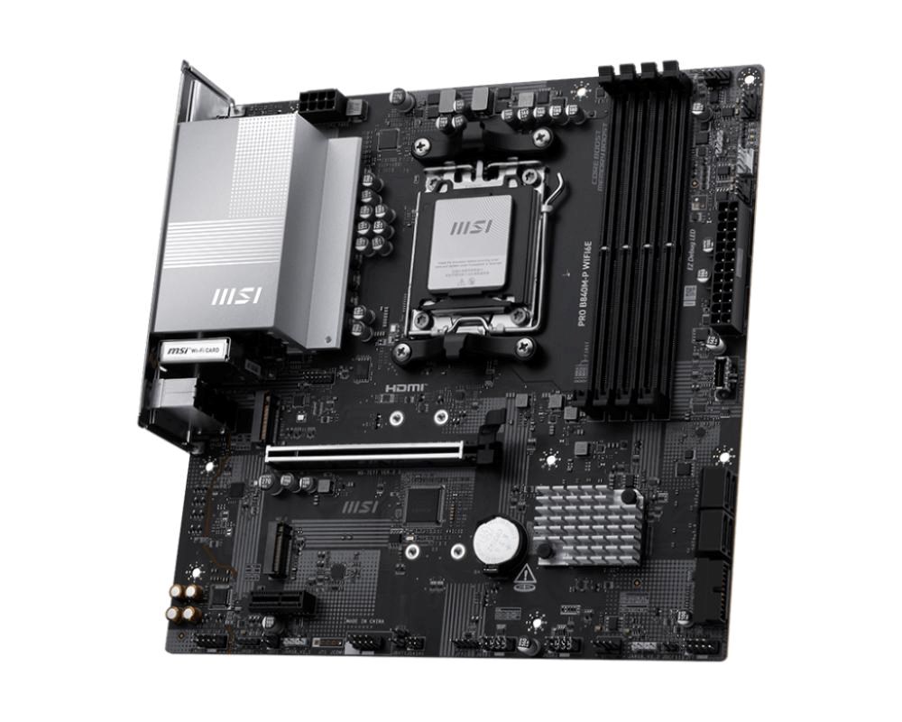 MSI MB Sc AM5 PRO B840M-P WIFI6E,  AMD B840,  4xDDR5,  1xHDMI,  WI-FI,  mATX3 