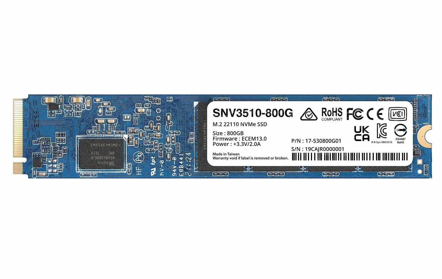 BAZAR - Synology M.2 22110 SSD SNV3510-800G (NAS) (800GB, NVMe) - rozbaleno