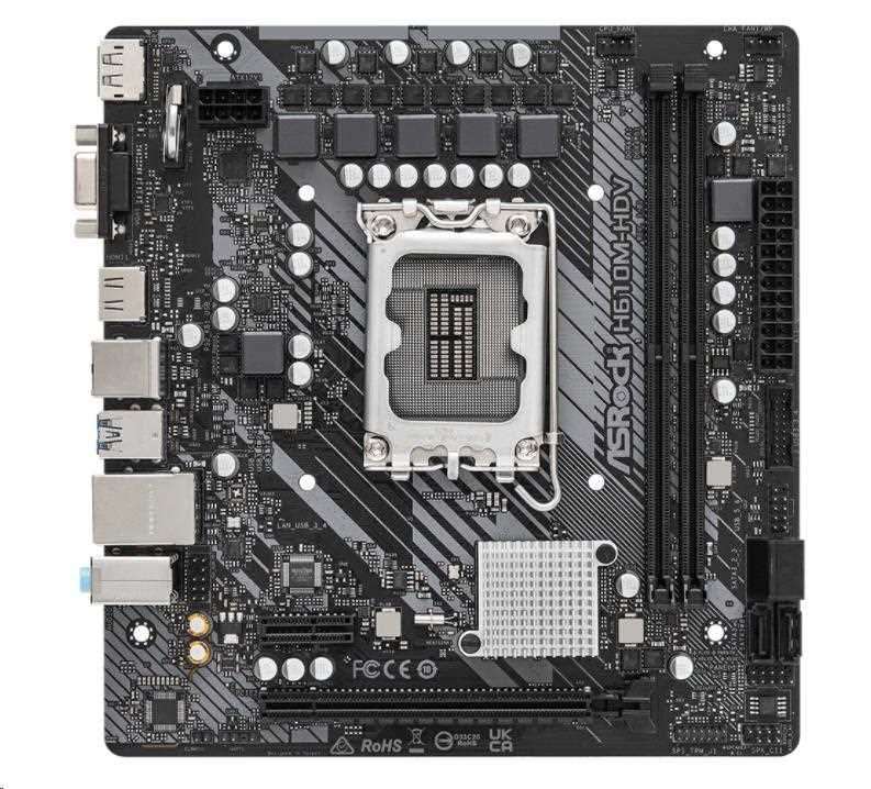 BAZAR - ASRock MB Sc LGA1700 H610M-HDV,  Intel H610,  2xDDR4,  1xDP,  1xHDMI,  1xVGA,  mATX - Po opravě (Bez příšlušenství)2 