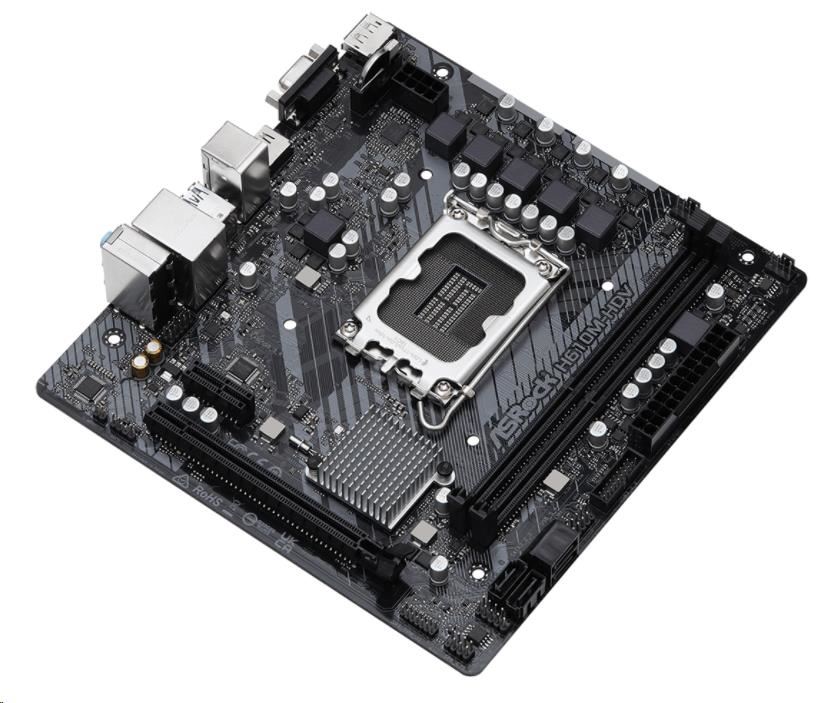 BAZAR - ASRock MB Sc LGA1700 H610M-HDV,  Intel H610,  2xDDR4,  1xDP,  1xHDMI,  1xVGA,  mATX - Po opravě (Bez příšlušenství)1 