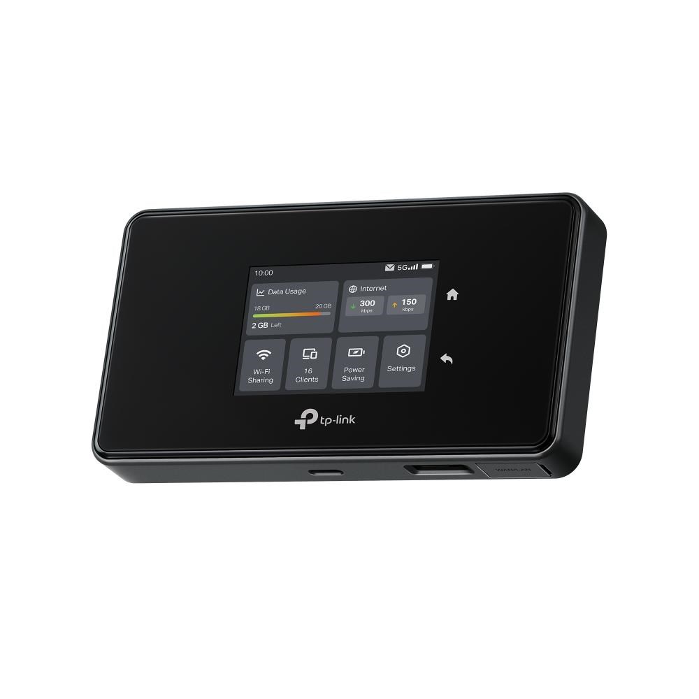 TP-Link M8550 přenosný WiFi6E router (AXE3600,  5G/ 4G LTE, 2, 4GHz/ 5GHz/ 6GHz, 1xGbE, 1xUSB-C, 1xnanoSIM, 1xmicroSD)