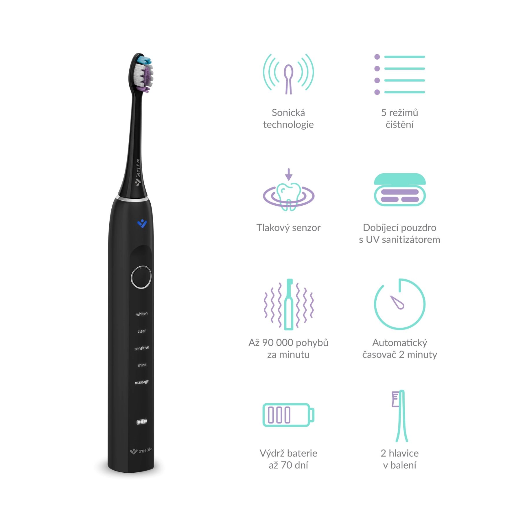 TrueLife SonicBrush Clean70 UV Black4 