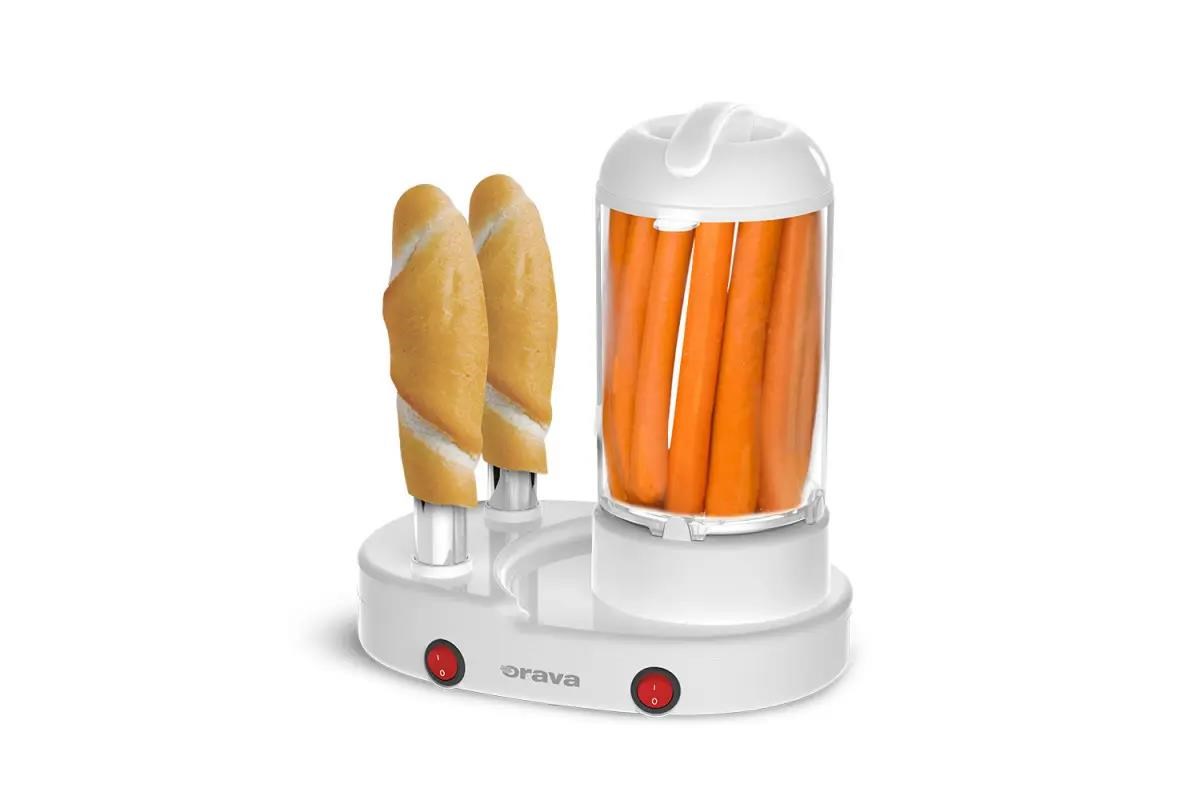 Orava HM-04 hotdogovač s možností přípravy vajec,  400 W,  až 6 párků,  bílá0 