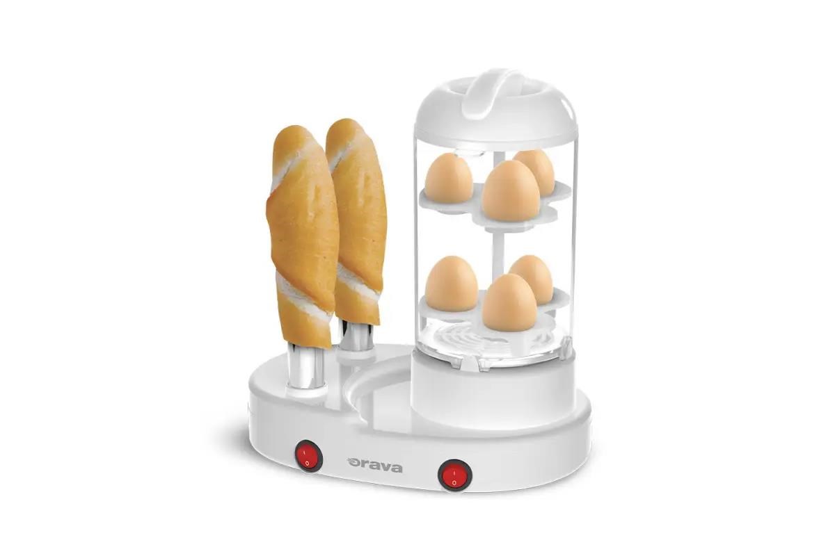 Orava HM-04 hotdogovač s možností přípravy vajec,  400 W,  až 6 párků,  bílá2 
