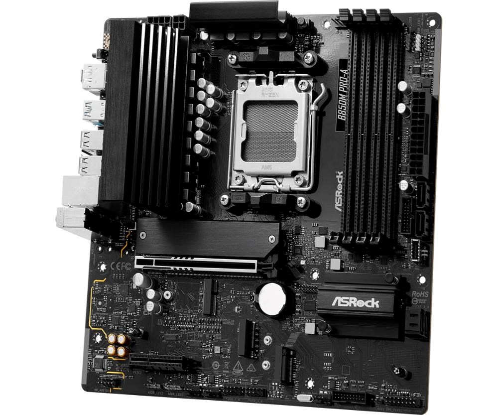 ASRock MB Sc AM5 B850M PRO-A,  AMD B850,  4xDDR5,  1xDP,  1xHDMI,  mATX3 