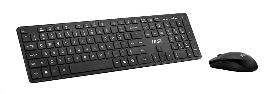 MSI set klávesnice a myši COMBO PRO,  bezdrátová,  CZ/ SK lokalizace1 
