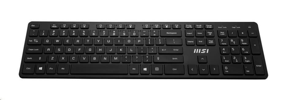 MSI set klávesnice a myši COMBO PRO,  bezdrátová,  CZ/ SK lokalizace3 