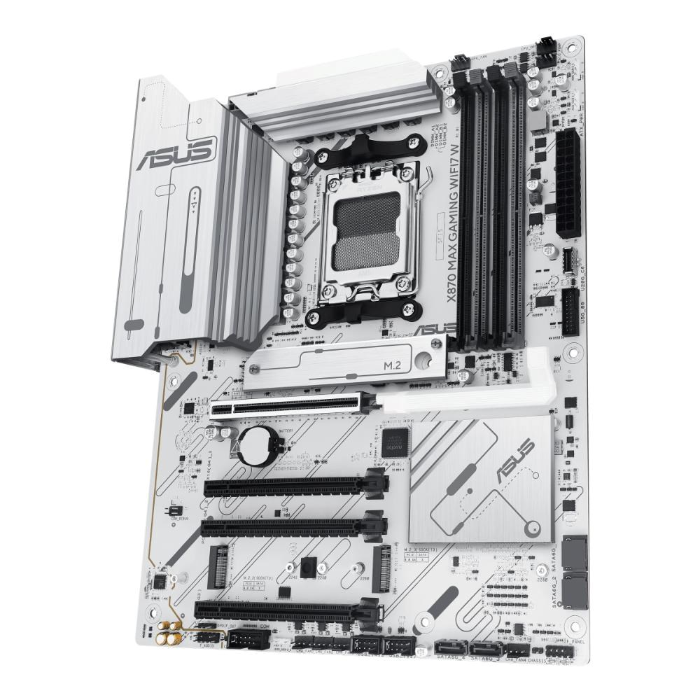 ASUS MB Sc AM5 X870 MAX GAMING WIFI7 W,  AMD X870,  4xDDR5,  2xUSB4,  1xHDMI,  WiFi4 