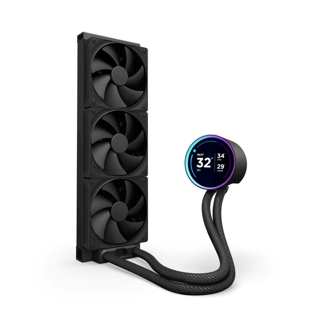 NZXT vodní chladič Kraken 360 ELITE  3x120mm fan  4-pin PWM  LCD disp.  6 let1 
