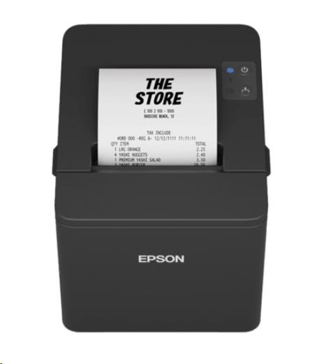Epson TM-T20IV,  USB,  RS232,  LAN,  8 dots/ mm (203 dpi),  řezačka,  černá0 