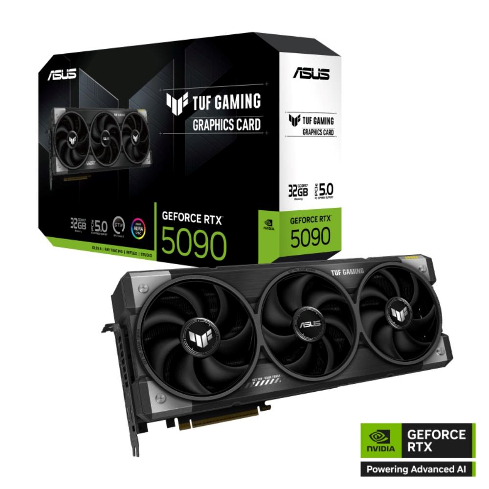 ASUS VGA NVIDIA GeForce RTX 5090 TUF GAMING 32GB,  32GB GDDR7,  3xDP,  2xHDMI0 