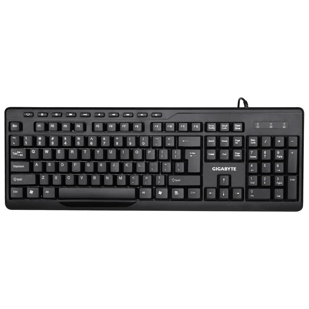 GIGABYTE Set klávesnice + myš GK-KM6300,  Drátová USB,  EN1 