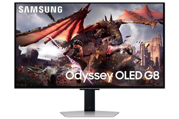 BAZAR - SAMSUNG MT LCD 32" Odyssey OLED G8 (G80SD),  Smart,  QD OLED UHD 4K,  Rovný,  AI Procesor,  240Hz,  0, 03ms - Poškozený