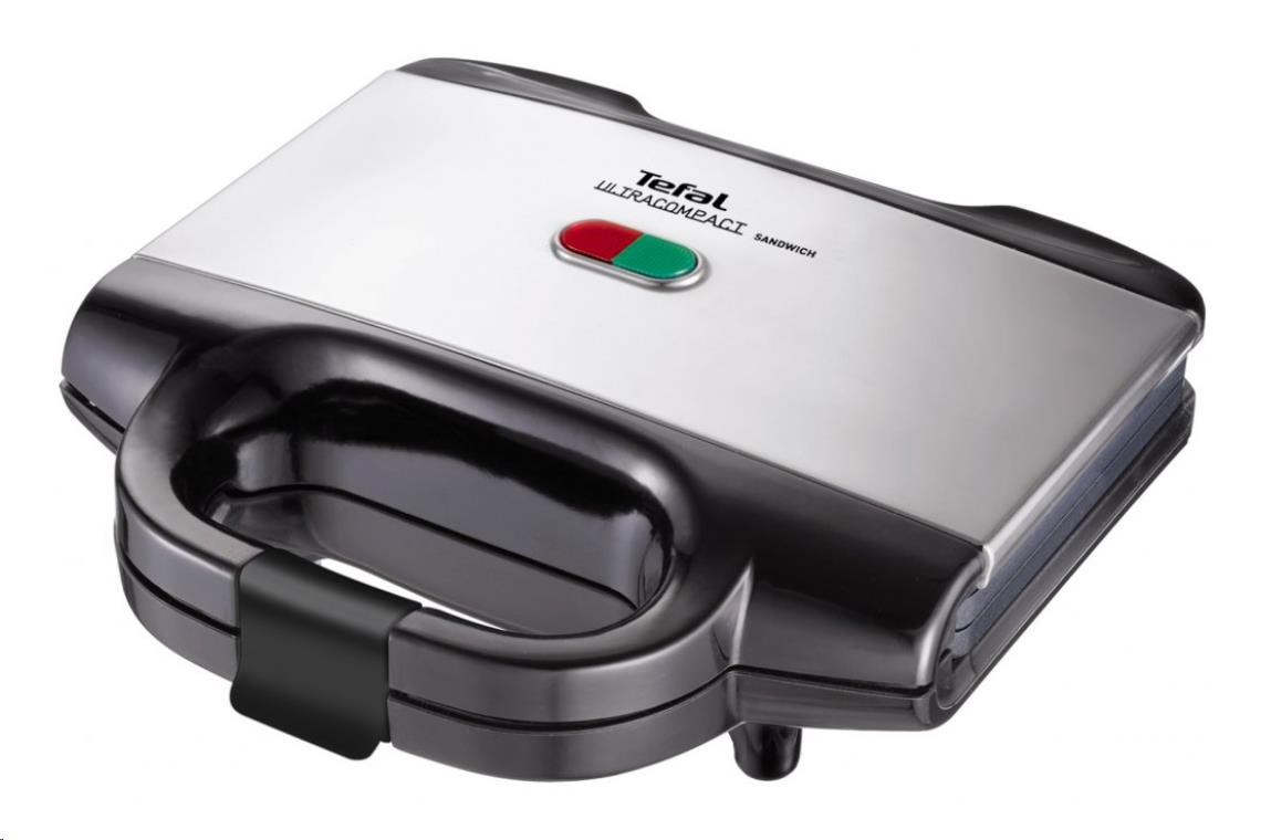 BAZAR - Tefal Ultracompact SM155212 sendvičovač,  700 W. nepřilnavý povrch,  zámková západka - Poškozený obal (Komplet)0 