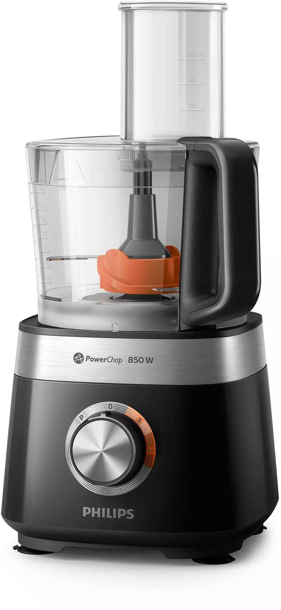 BAZAR - Philips Viva Collection HR7530/ 10 kuchyňský robot,  850 W,  2 rychlosti + puls,  černá - poškozený obal0 
