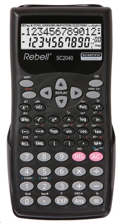 REBELL kalkulačka - SC 2040 BK - černá0 