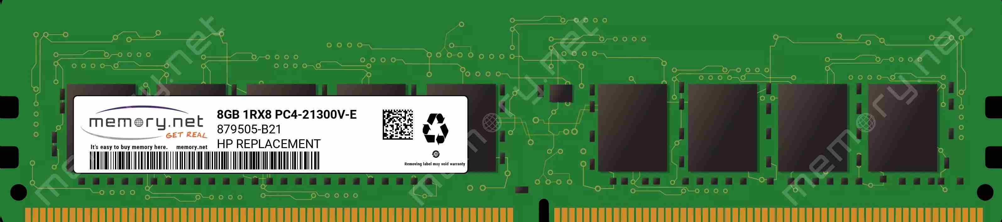 BAZAR - HPE 8GB (1x8GB) SR x8 DDR4-2666 CAS191919 Unbuff Std Mem Kit ml30/ dl20g10/ microserverG10+ - Rozbaleno (Náhradní