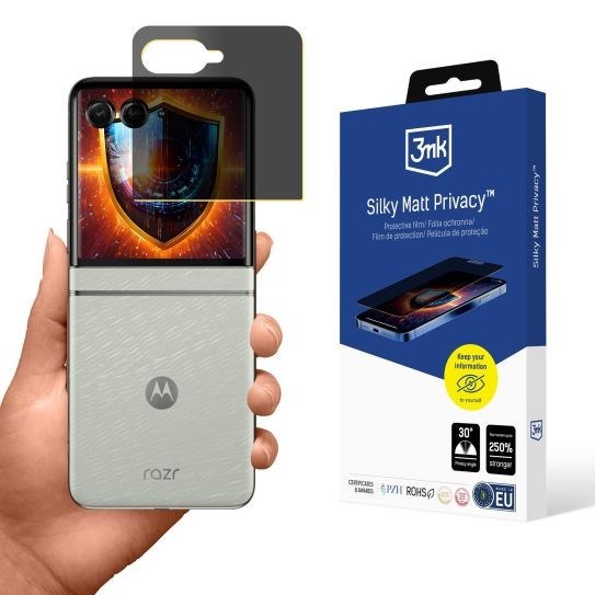 3mk ochranná folie Silky Matt Privacy pro Motorola Razr 600 