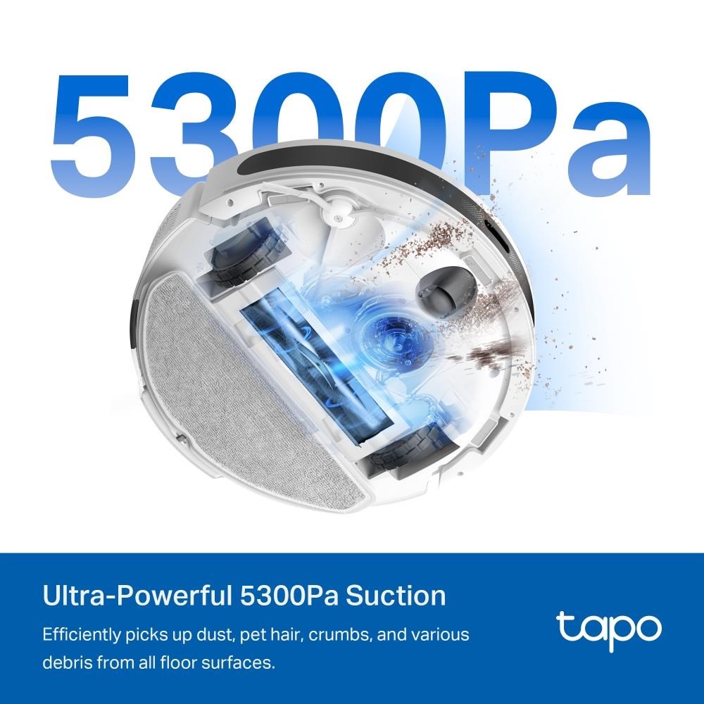 TP-Link Tapo RV20 Max robotický vysavač s mopem (LiDAR,  2, 4 GHz,  BT,  bílý)4 