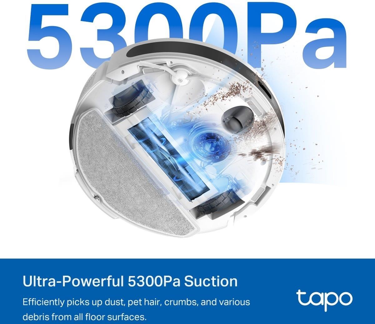 TP-Link Tapo RV20 Max Plus robotický vysavač s mopem a stanicí (LiDAR,  2, 4 GHz,  BT,  bílý)3 