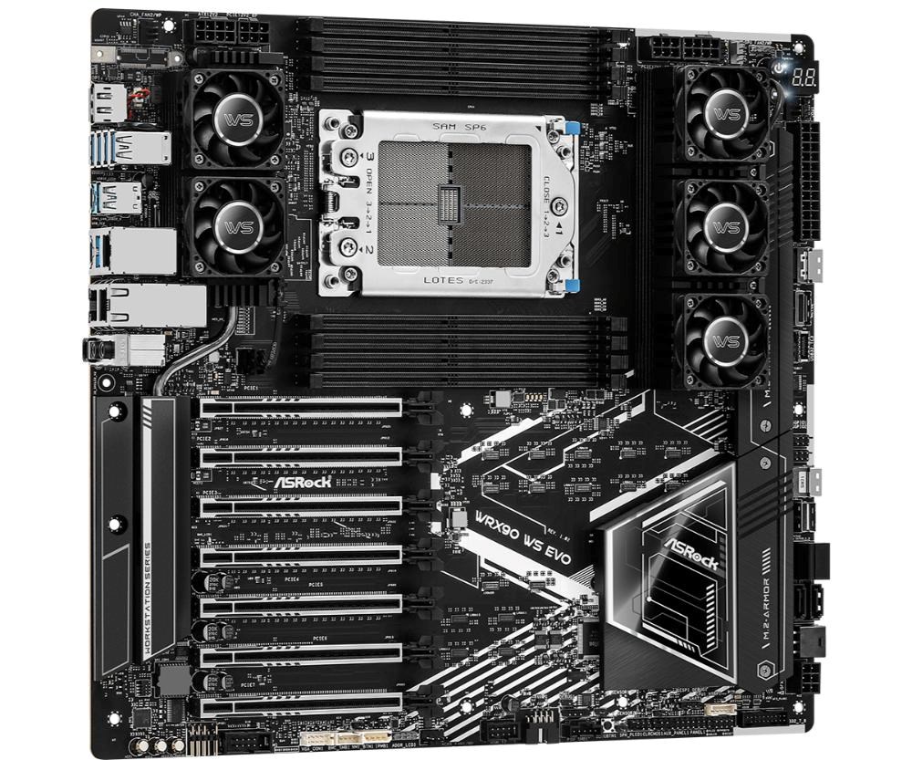 ASRock MB Sc sTR5 WRX90 WS EVO, AMD WRX90, 8xDDR5, 1xDP, EEB2 