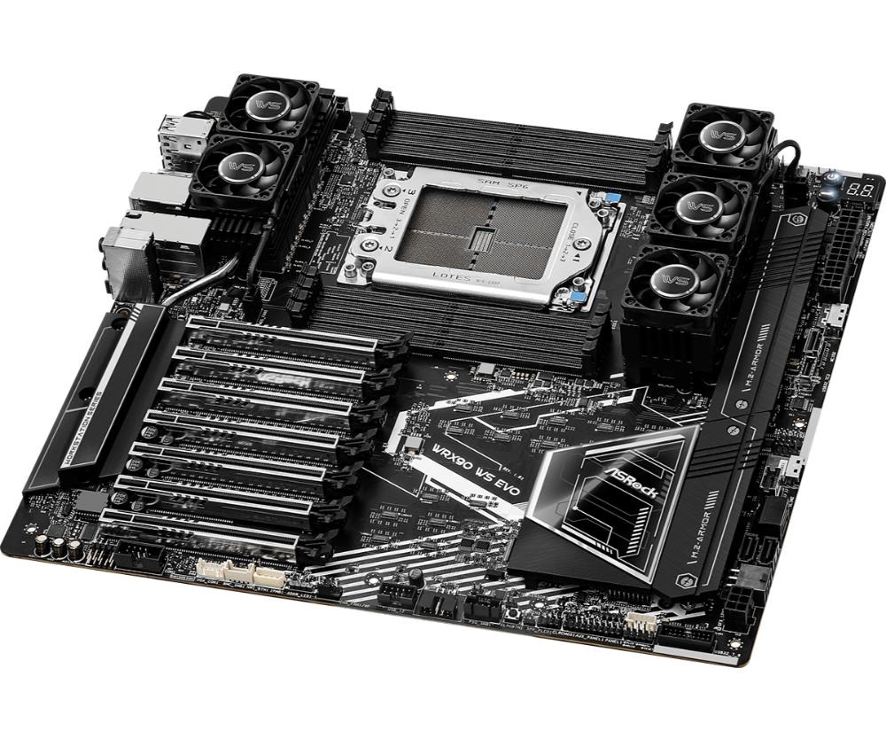 ASRock MB Sc sTR5 WRX90 WS EVO, AMD WRX90, 8xDDR5, 1xDP, EEB3 