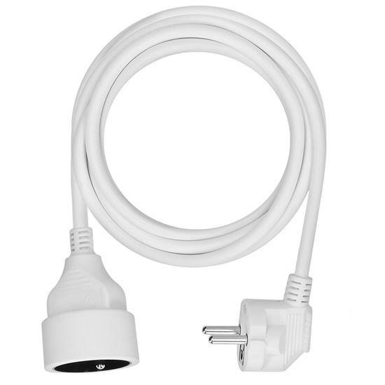 Solight prodlužovací přívod 3m,  1 zásuvka,  16A/ 3680W,  PVC,  bílý0 
