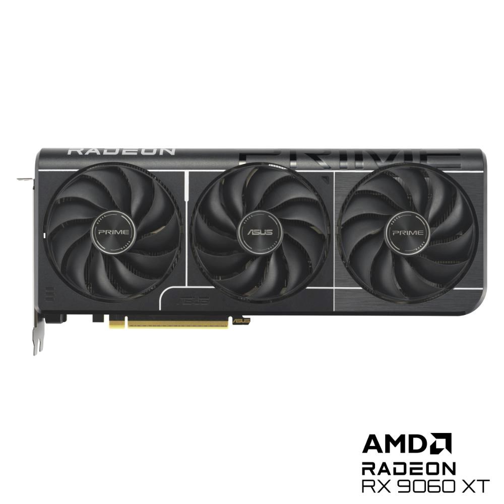ASUS VGA AMD Radeon RX 9060 XT PRIME OC 16GB,  RX 9060 XT,  16GB GDDR6,  2xDP,  1xHDMI2 