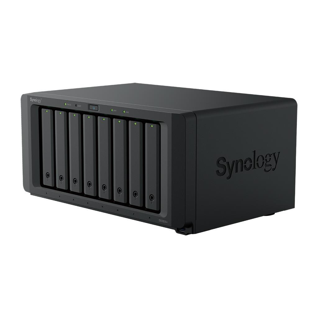 Synology DS1825+ DiskStation (4C/ Ryzen V1500B/ 2, 2GHz/ 8GBRAM/ 8xSATA/ 2xM.2/ 3xUSB3.2/ 2x2, 5GbE/ 1xPCIe/ 2xUSB-C)1 