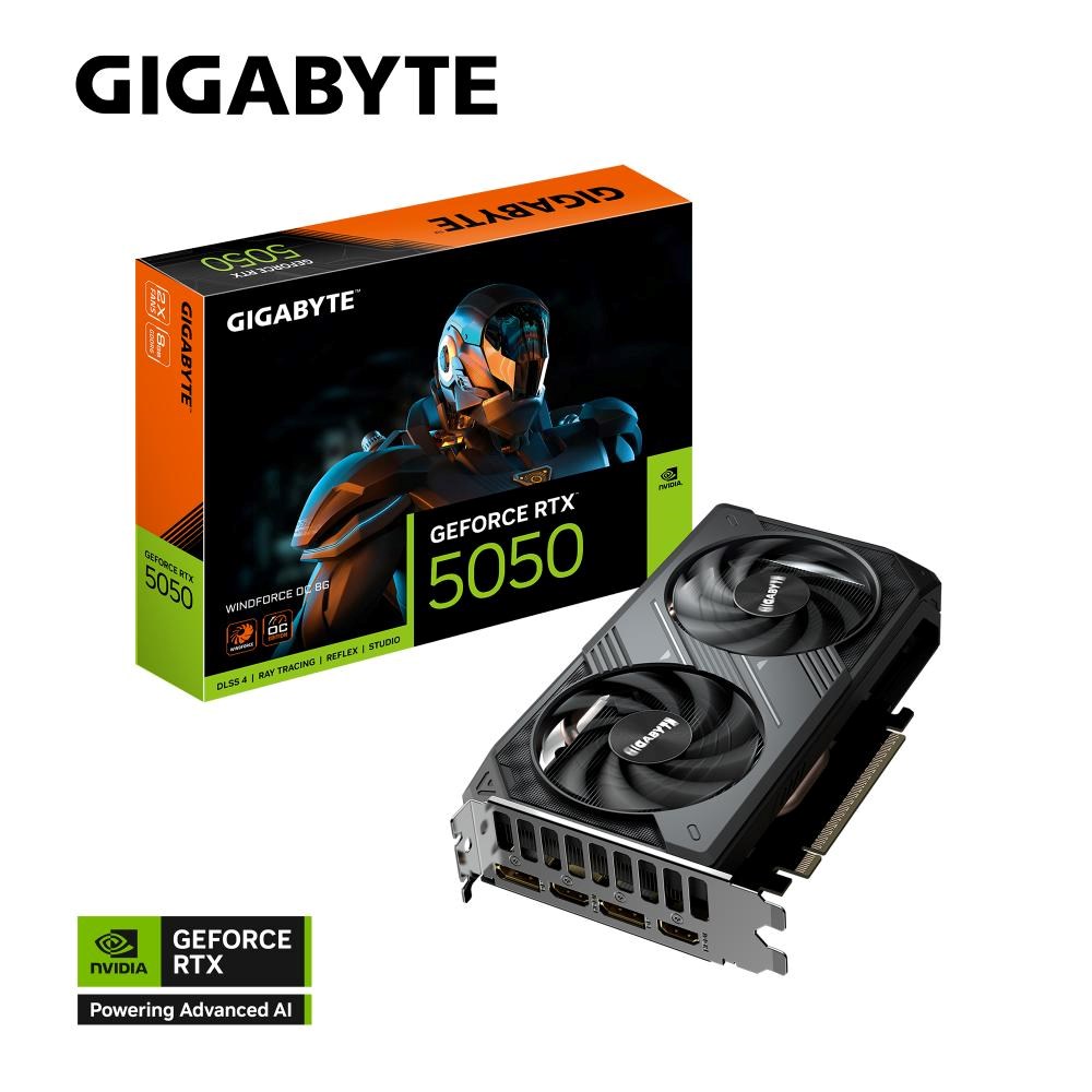 GIGABYTE GeForce RTX 5050 WINDFORCE/ OC/ 8GB/ GDDR6