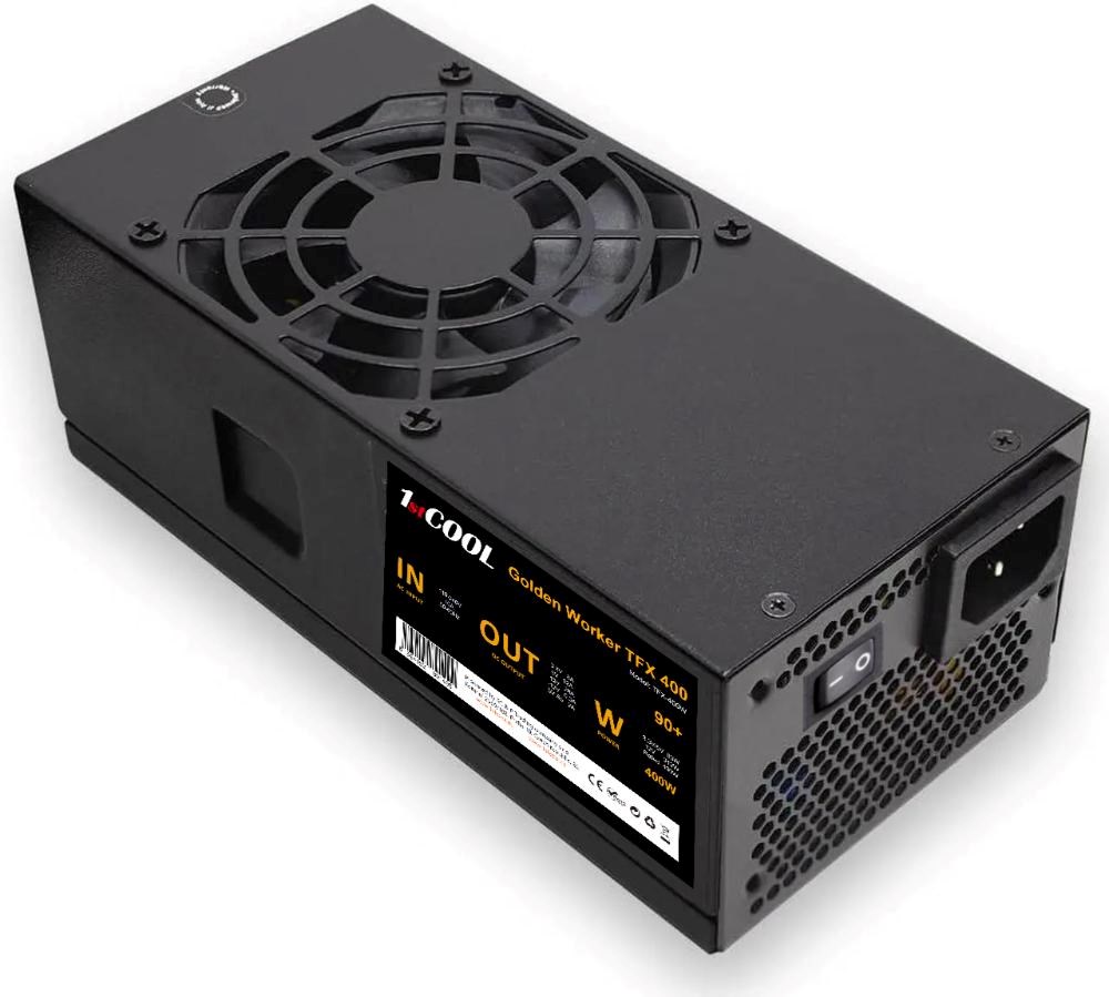 1stCOOL Zdroj Golden Worker TFX 400 88+, 400W, TFX, černá0 