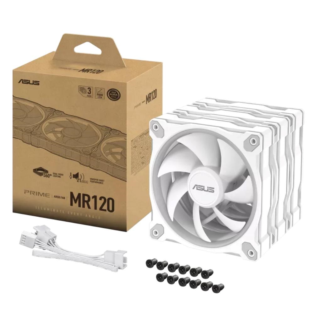 ASUS Ventilátor PRIME MR120 ARGB, 3x120mm, bílá6 