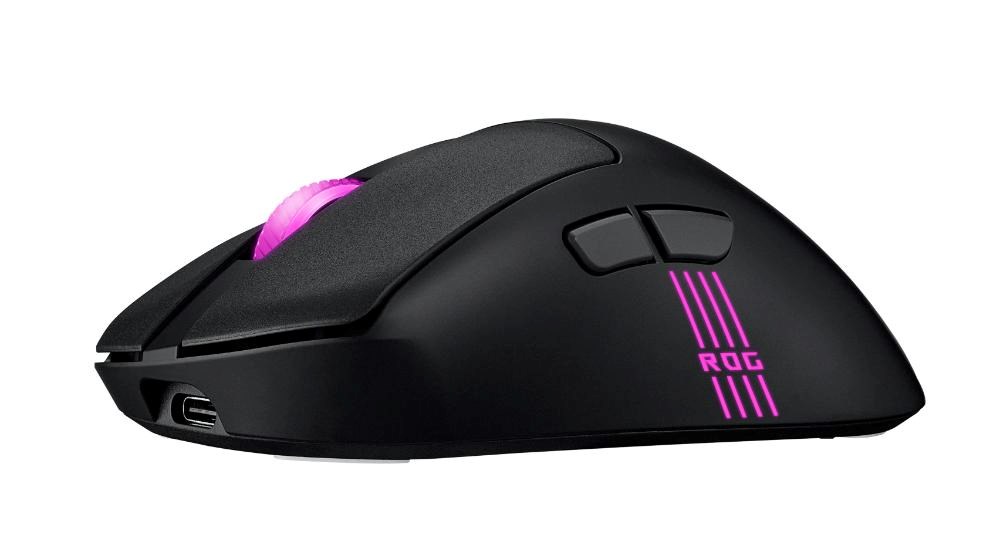 ASUS myš ROG Keris II Origin,  bezdrátová herní myš,  černá6 