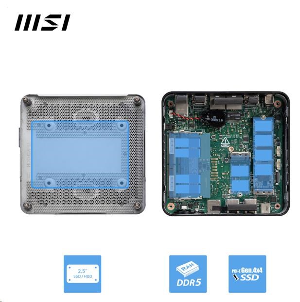 MSI PC Cubi NUC 1MG-238BEU,  Core5-120U,  N/ A,  N/ A SSD,  No OS,  Black9 