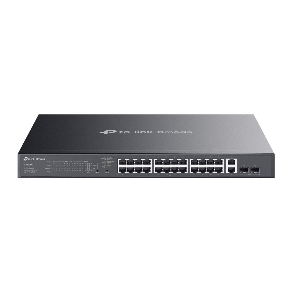 TP-Link OMADA switch ES228GMP (26xGbE, 2xSFP, 24xPoE+, 384W)0 