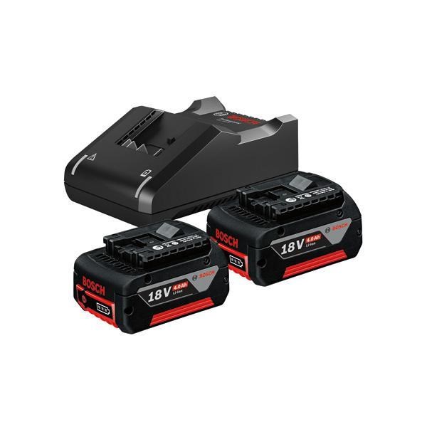 Bosch startovací sada 2x GBA 18V 4.0Ah + GAL 18V-400 