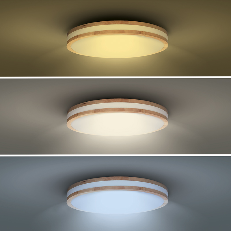 Solight LED osvětlení s dálkovým ovladačem Woody, 48W, 3360lm, 38cm, změna chromatičnosti, stmívatelné5 