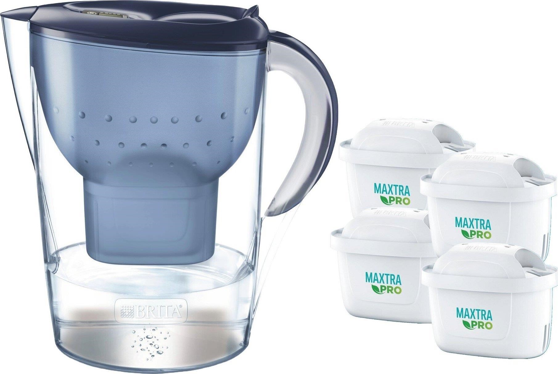 Brita Marella XL filtrační konvice,  modrá + 4 filtrační patrony0 