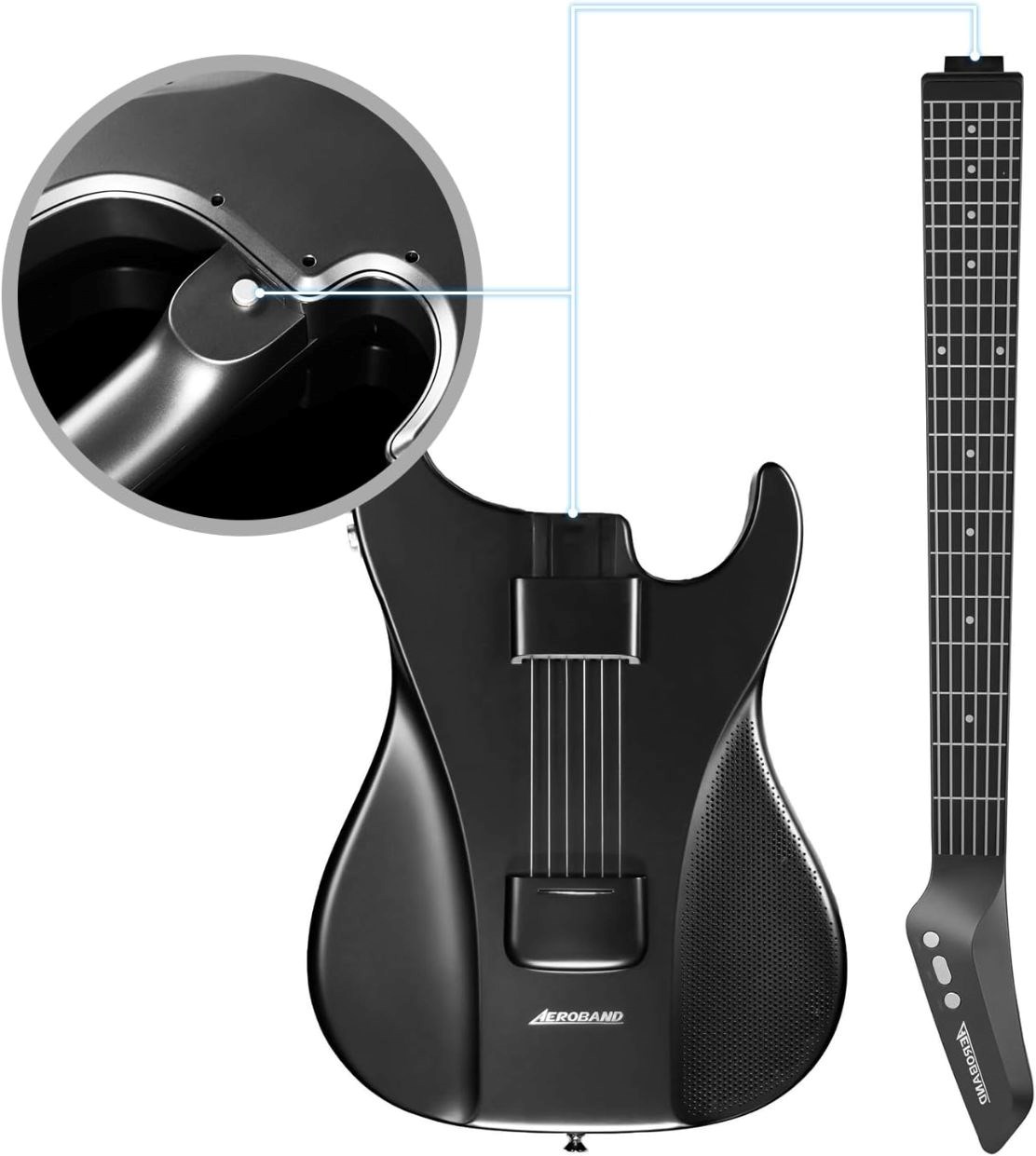 Aeroband Guitar - Smart Elektrická Kytara pouzdro,  černá1 