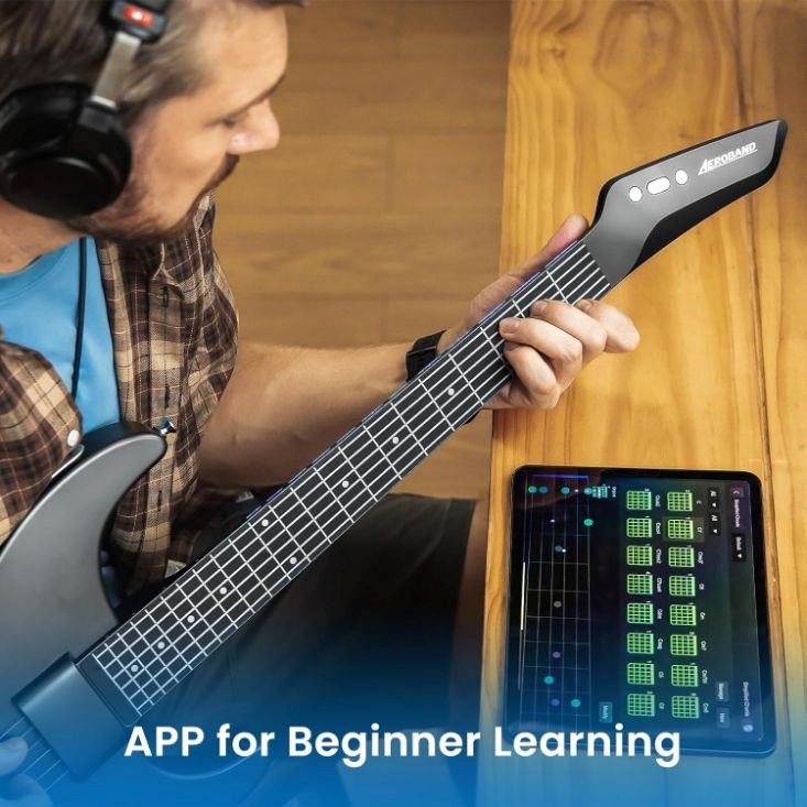 Aeroband Guitar - Smart Elektrická Kytara pouzdro,  černá7 