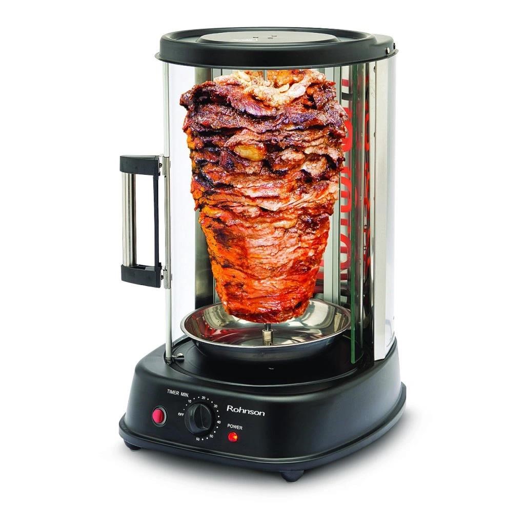 Rohnson vertikální gril, 1500 W, odkapávací miska, objem 21 litrů0 
