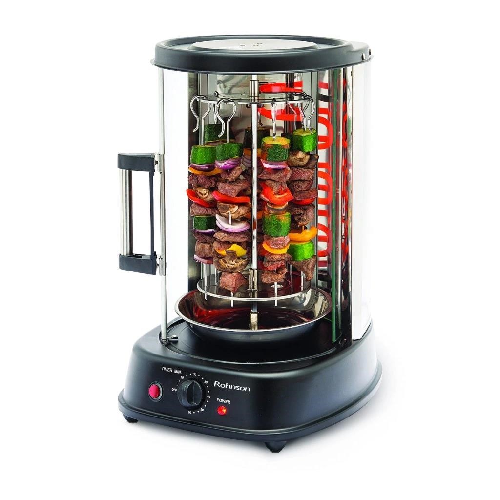 Rohnson vertikální gril, 1500 W, odkapávací miska, objem 21 litrů2 