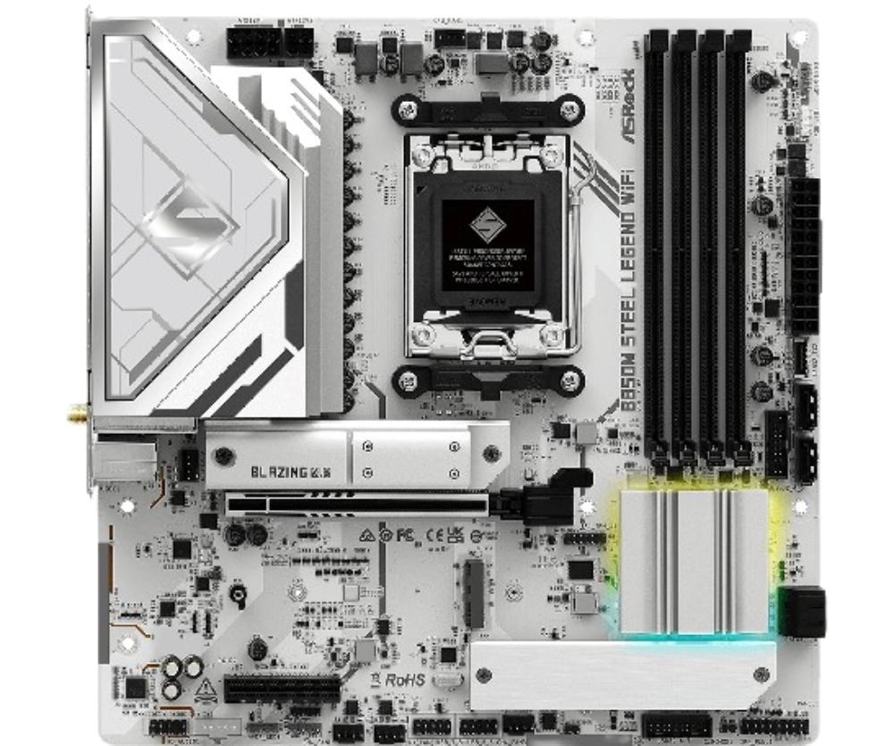 ASRock MB Sc AM5 B850M Steel Legend WiFi,  AMD B850,  4xDDR5,  1xDP,  1xHDMI,  WiFi,  mATX1 